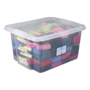 TML Clear Plastic Storage Box & Lid Size 08 (35 Litre)